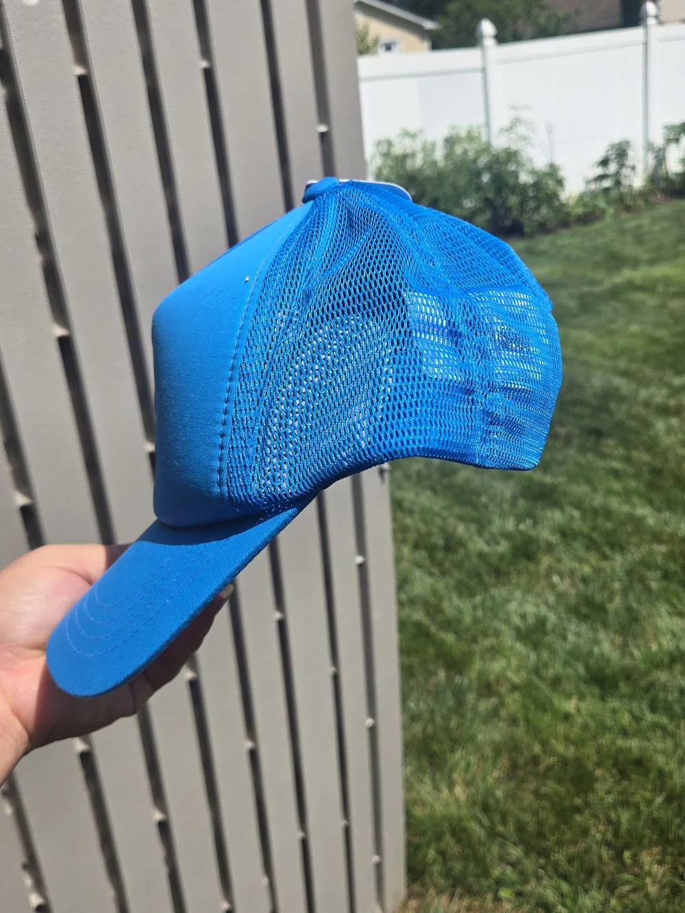 Reebok Bright Blue Logo Trucker Hat